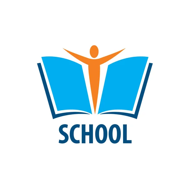 ベクトルのロゴの学校 — ストックベクタ