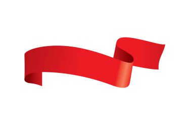 vektör kırmızı kurdele