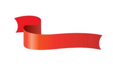 vektör kırmızı kurdele