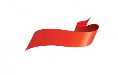 vektör kırmızı kurdele