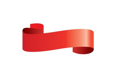 vektör kırmızı kurdele