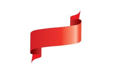 vektör kırmızı kurdele