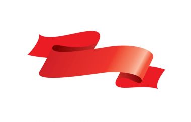 vektör kırmızı kurdele