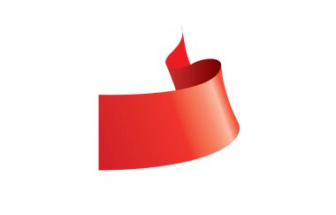 vektör kırmızı kurdele