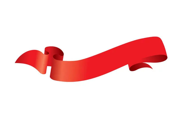 Vector red ribbon — Stock Vector