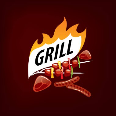 Barbekü partisi logosu