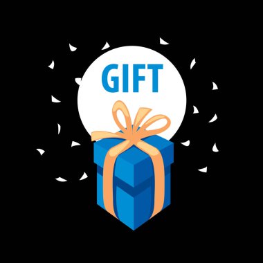 vektör logo kutusu hediyeler ile