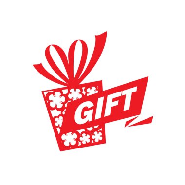 vektör logo kutusu hediyeler ile
