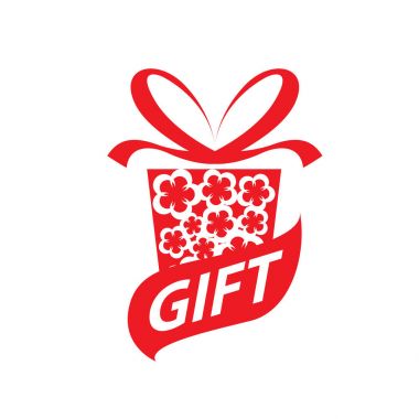 vektör logo kutusu hediyeler ile
