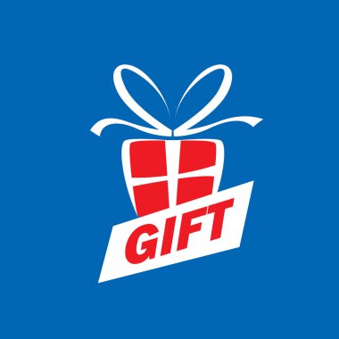 vektör logo kutusu hediyeler ile