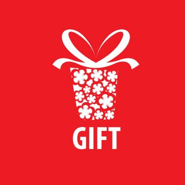 vektör logo kutusu hediyeler ile