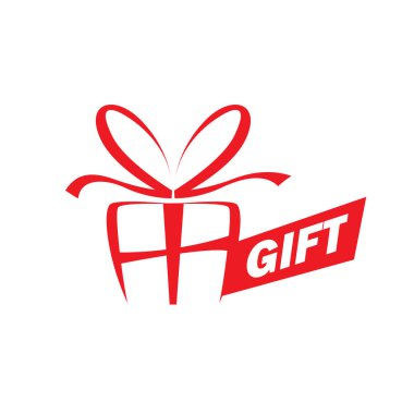 vektör logo kutusu hediyeler ile