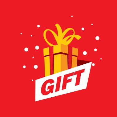 vektör logo kutusu hediyeler ile