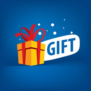 vektör logo kutusu hediyeler ile