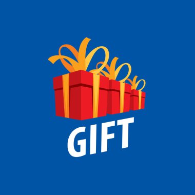 vektör logo kutusu hediyeler ile