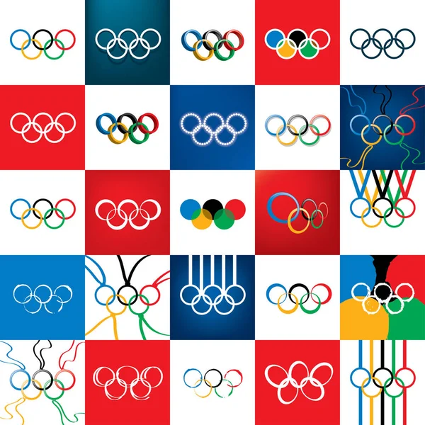 Firmar Juegos Olímpicos — Archivo Imágenes Vectoriales