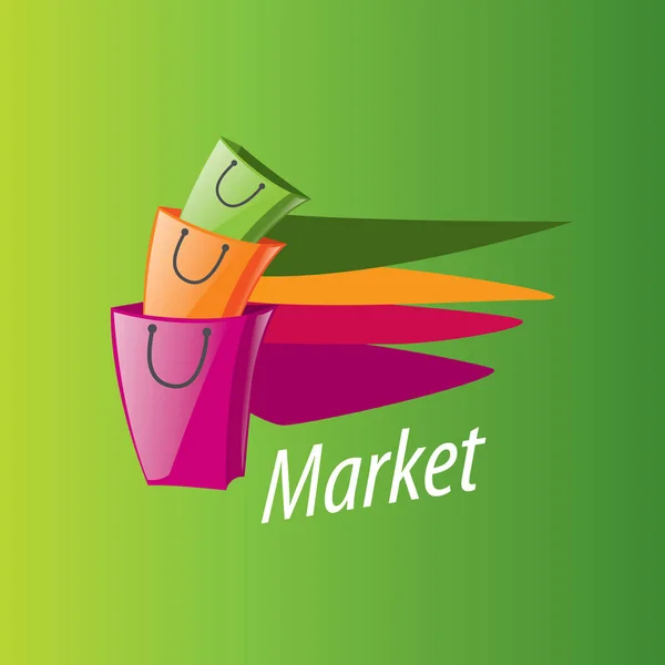 Vetor logotipo de compras — Vetor de Stock