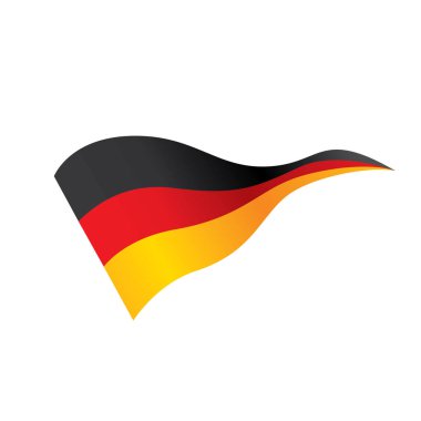 Almanya bayrağı, vektör illüstrasyonu