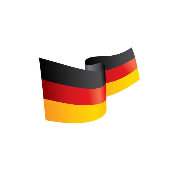 Drapeau allemand, illustration vectorielle — Image vectorielle