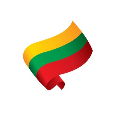Litvanya bayrağı, vektör çizim