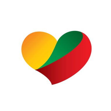 Litvanya bayrağı, vektör çizim