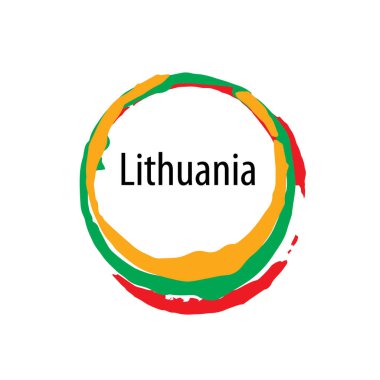 Litvanya bayrağı, vektör çizim