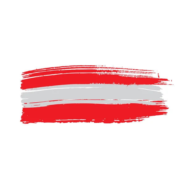 Österreich-Fahne, Vektorabbildung — Stockvektor