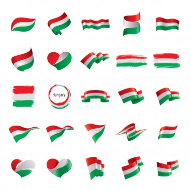 Macaristan bayrağı, vektör çizim