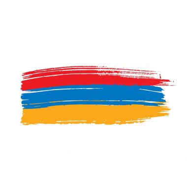 Ermenistan bayrağı, vektör illüstrasyonu