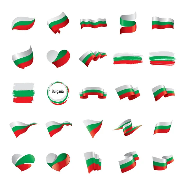 Bulgarische Flagge, Vektorillustration — Stockvektor