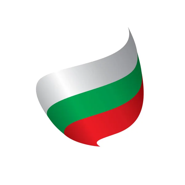 Bolgár zászló, vektoros illusztráció — Stock Vector