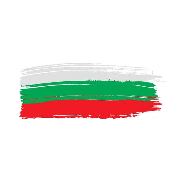 ブルガリアの国旗、ベクトル イラスト — ストックベクタ