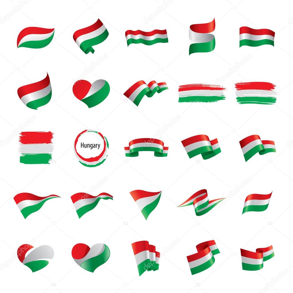 Hungary flag, vector illustration