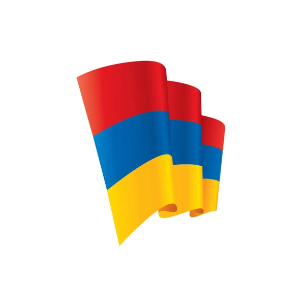 Bandera de Armenia, vector de ilustración — Archivo Imágenes Vectoriales