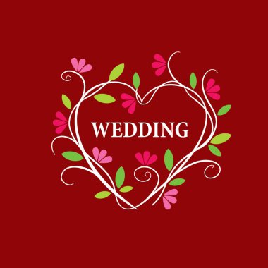 vektör logo düğün