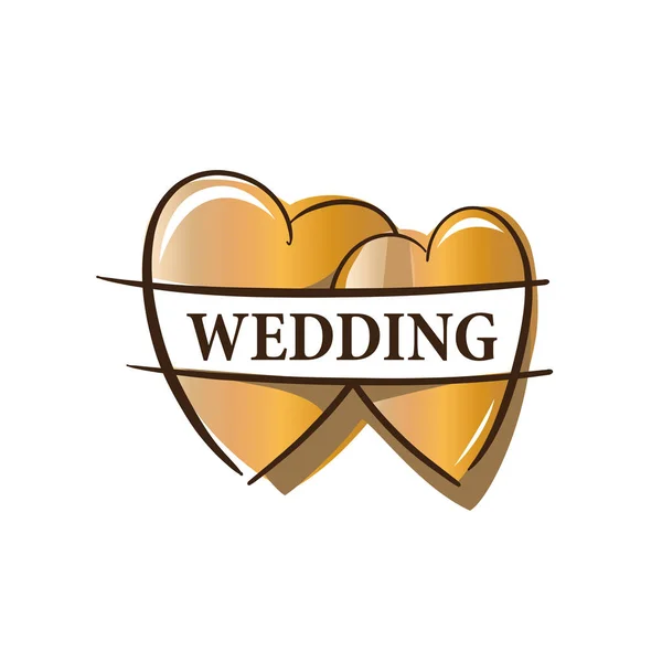Vetor logotipo casamento —  Vetores de Stock
