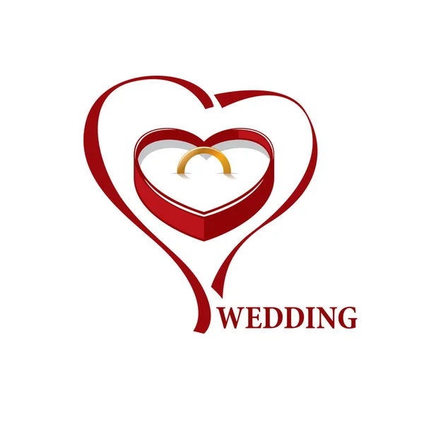 Vector logo wedding — Stock Vector