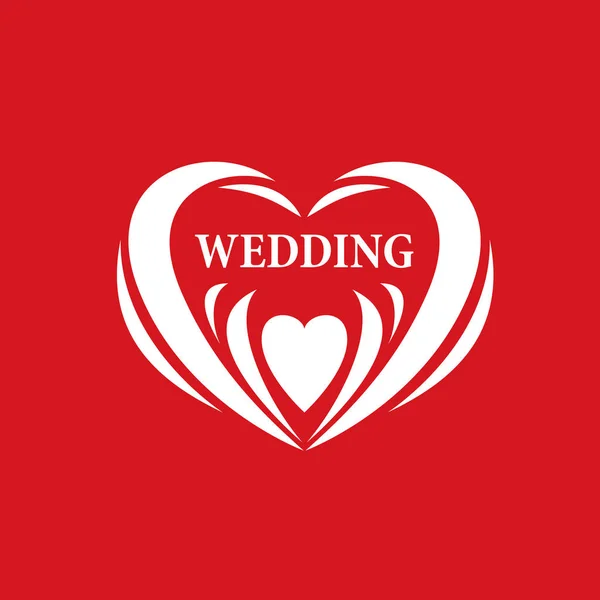 Matrimonio logo vettoriale — Vettoriale Stock