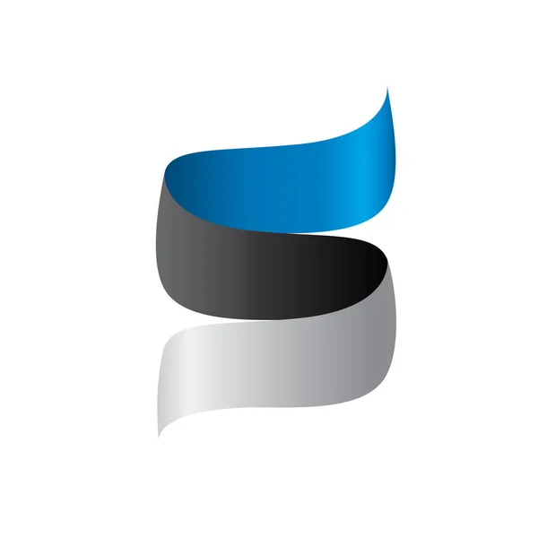 Estland Flagge, Vektorabbildung — Stockvektor