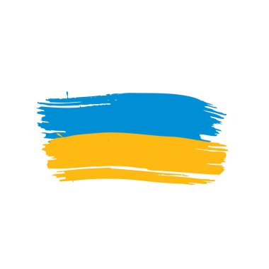 Ukrayna bayrağı, vektör çizim