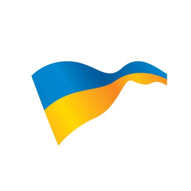 Ukrayna bayrağı, vektör çizim