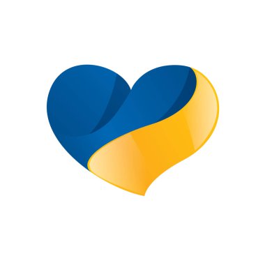 Ukrayna bayrağı, vektör çizim