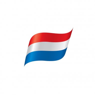 Hollanda bayrağı, vektör çizim