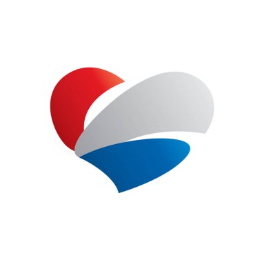 Hollanda bayrağı, vektör çizim