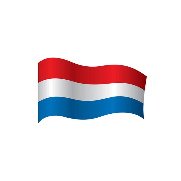 Bandeira da Holanda, ilustração vetorial — Vetor de Stock