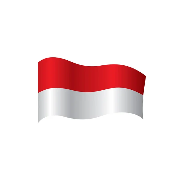 Bendera Indonesia, ilustrasi vektor - Stok Vektor