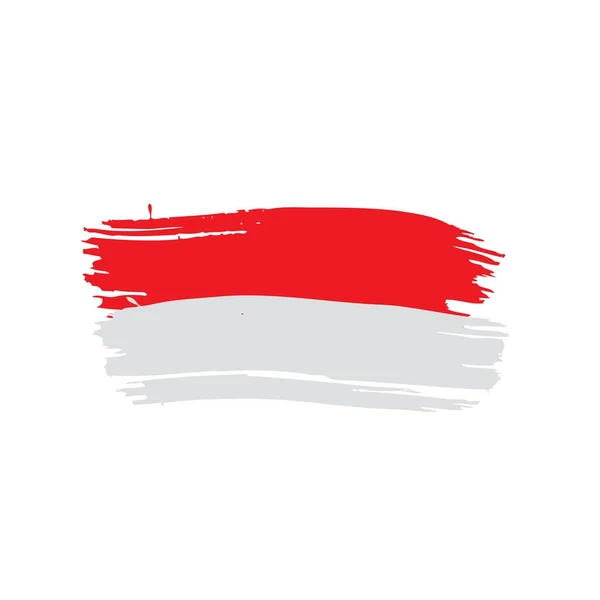 Indonesia flag, vector illustration — Stock Vector