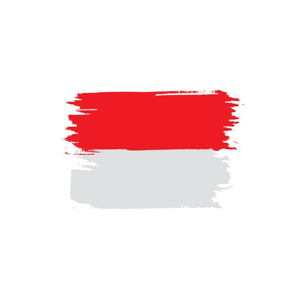 インドネシアの国旗、ベクトル イラスト — ストックベクタ