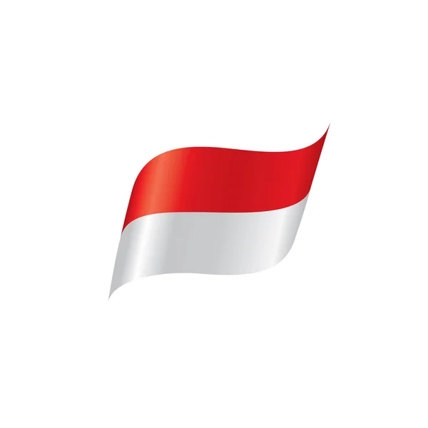 Flaga Indonezji, ilustracji wektorowych — Wektor stockowy