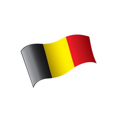 Belçika bayrağı, vektör illüstrasyonu